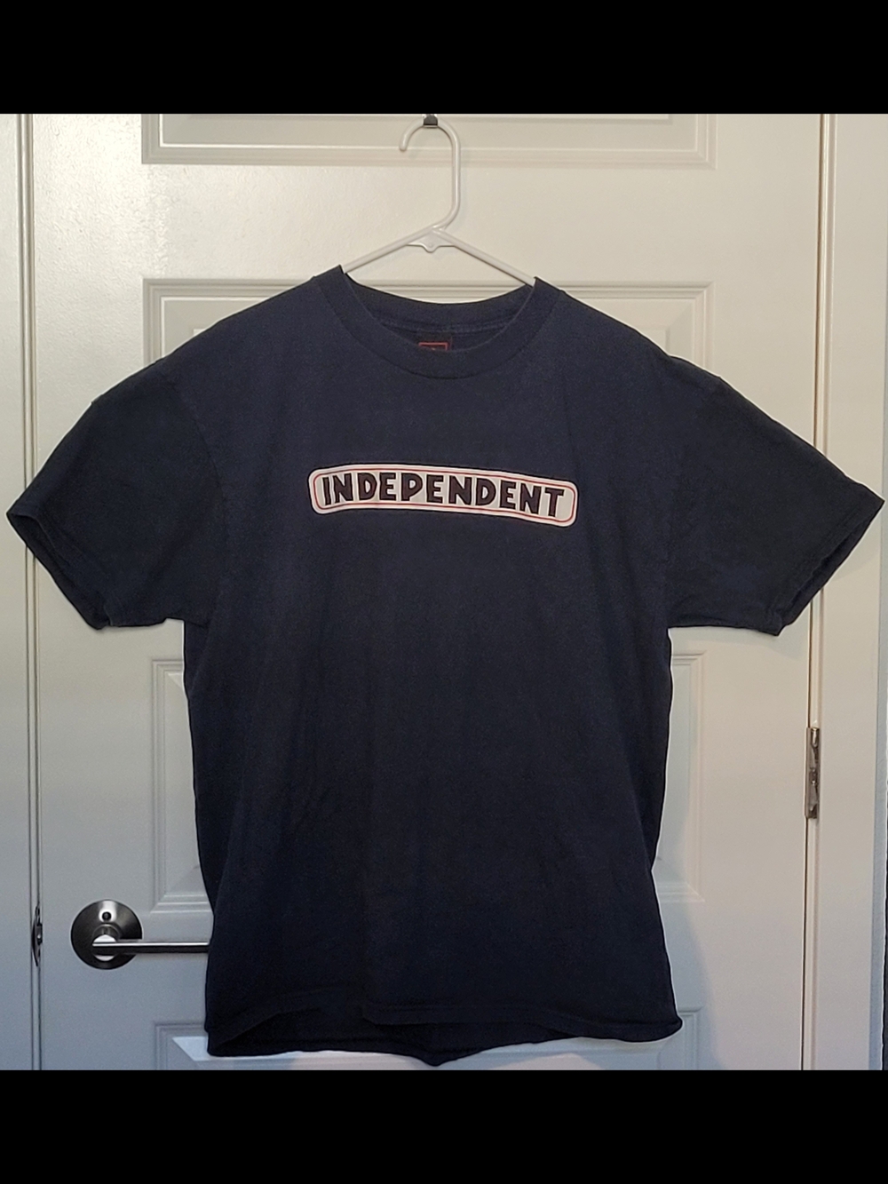 Vintage Independent Trucks Skateboard T-Shirt – Blue – XL – 90s / Y2K Skate Sty